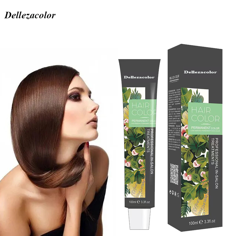 100ml 55colors Long Lasting Low Ammonia Professional Salon Permanent Hair Dye Cream