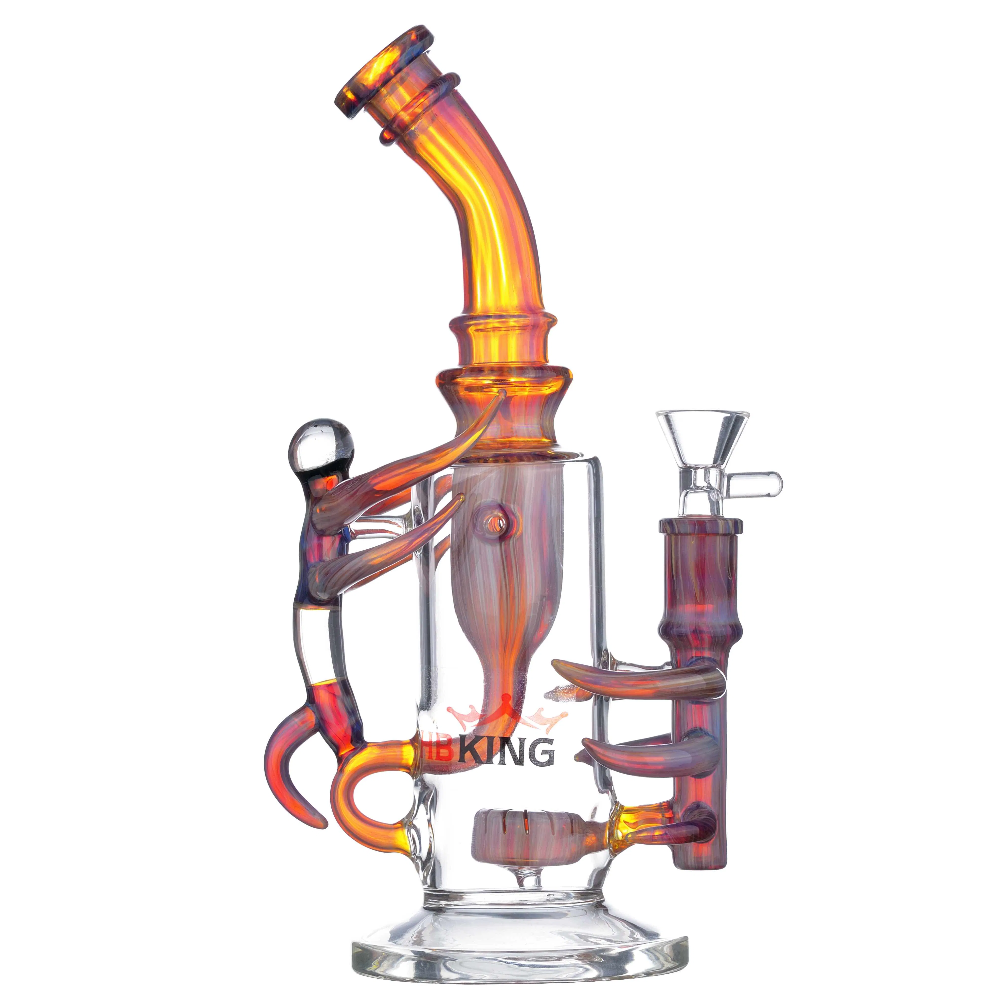 Hbking K520 10inches Glass High Borosilicate Glass Art of Personality Craft Glass Water Pipe/Glass Smoking Pipe in Stock