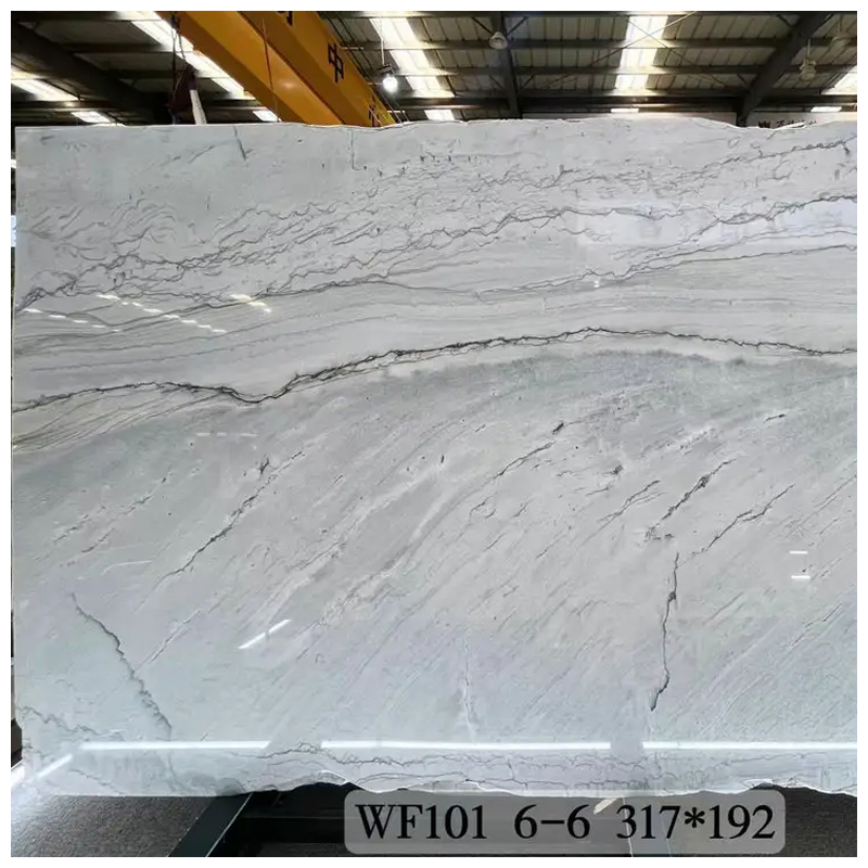 Brazilian Exotic Maldives Quartzite Polished Slabs for Countertops and Wall Tiles