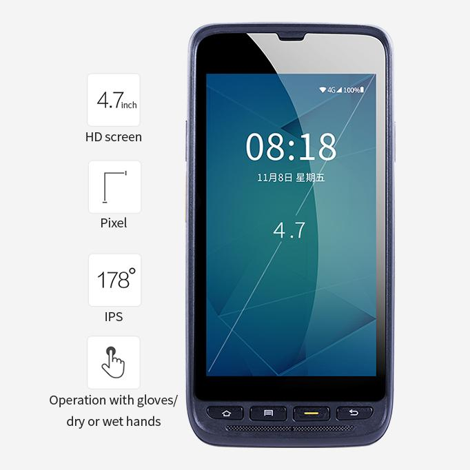 Wholesale 4.7 Inch 1d 2D Barcode NFC Touch Screen Business and Industrial PDA with Barcode Scanner