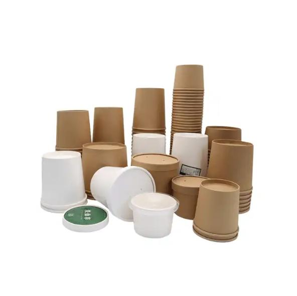 Kraft Paper Food Containers Ice Cream Food Paper Cups