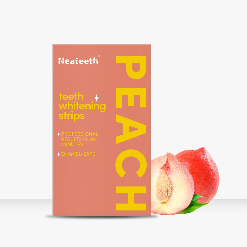Coconut Fruit Flavor Teeth Whitening Strips 6%HP Pap Peroxide Free Dry Strips Wet Strips No Residue