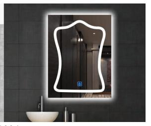 Stylish Modern LED Bathroom Mirror with Adjustable Lighting Options
