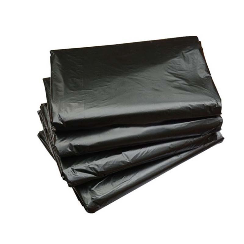 Custom Black PE Durable Kitchen Hotel Garbage Bags Blocked