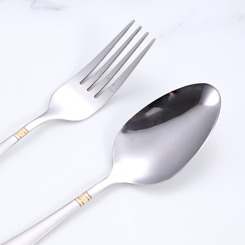 Factory Custom Creative Handle Stainless Steel Fork and Spoon