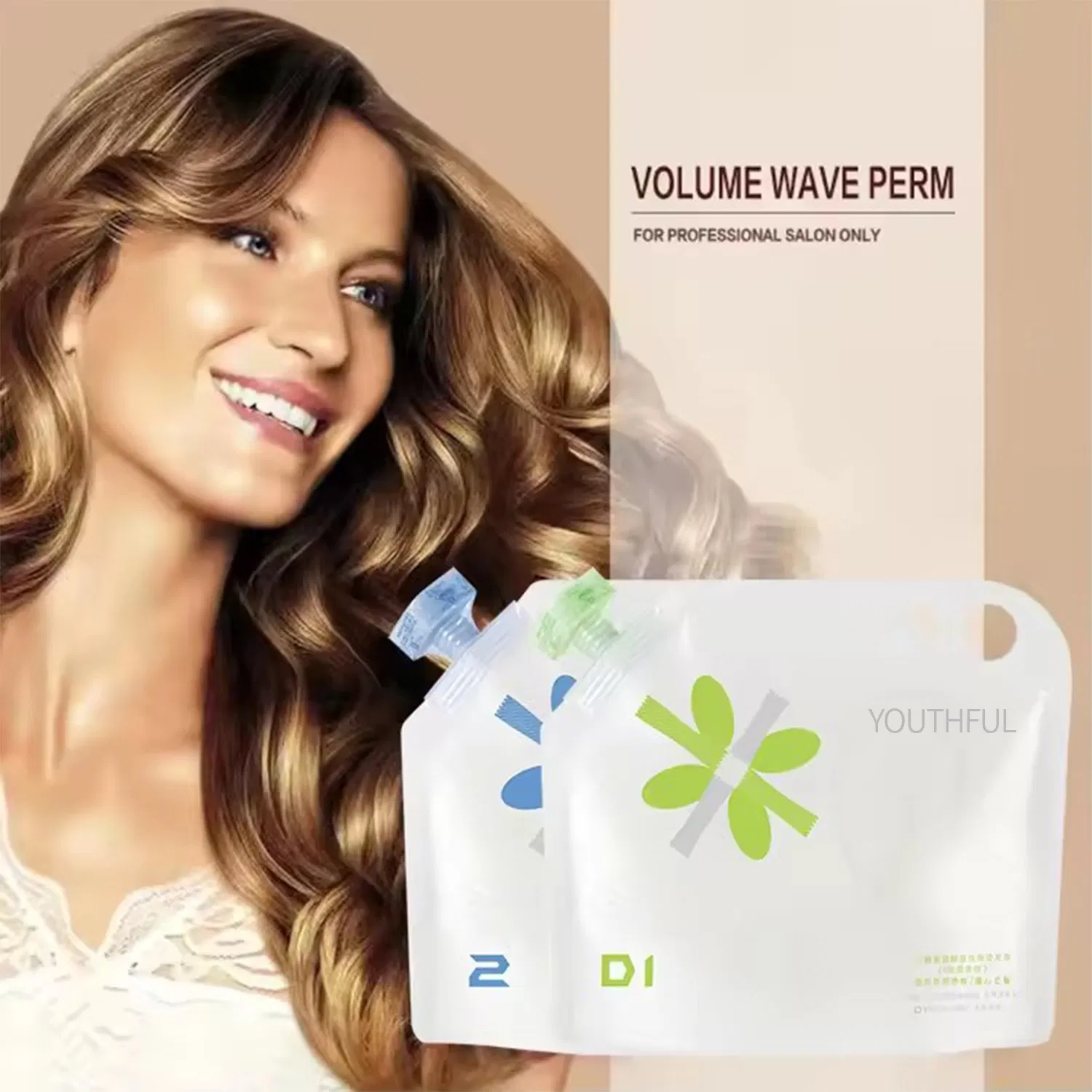 Professional Korean Down Perm Lotion Curling Cream for Natural Hair