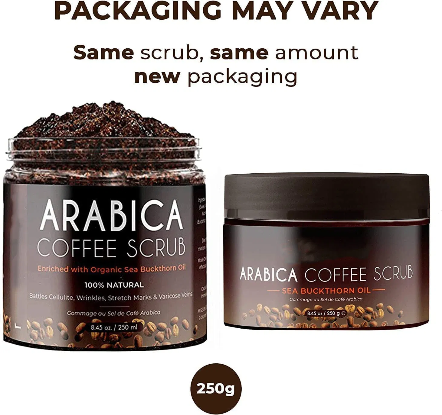 Beauty Cosmetics Body Cleanse Remove Dead Skin 100% Natural Arabica Coffee Scrub