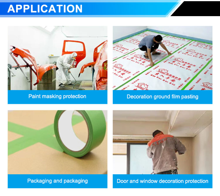 Stucco Tape with Removable for Exterior Masking Operations
