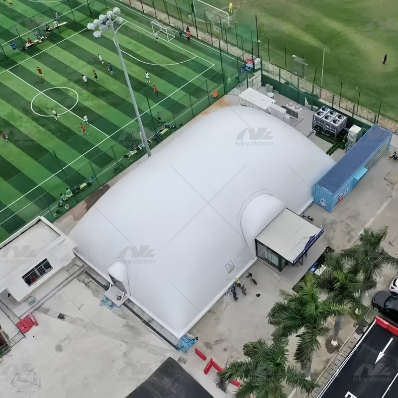 Clime-Controlled Multi-Sport Air Dome for Ice Skating & Hockey