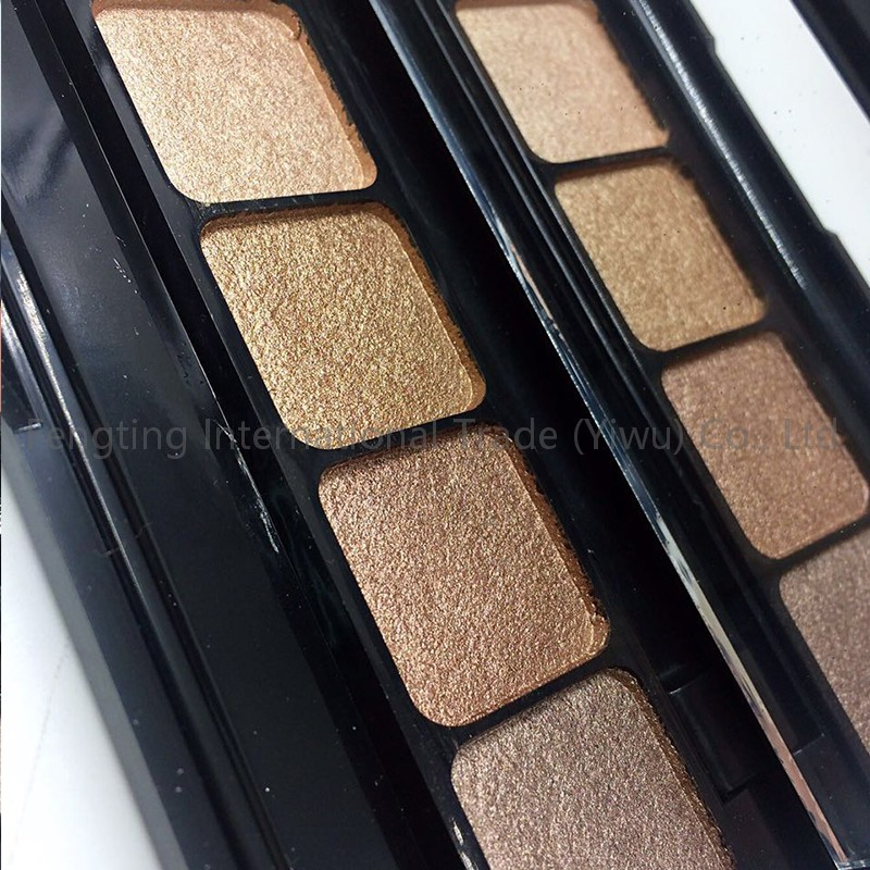 OEM/ODM Wholesale 6-Color Glitter Shimmer Eye Shadow Palette Shiny Powder with Contracted Design as Base for Enhancing Eye Makeup