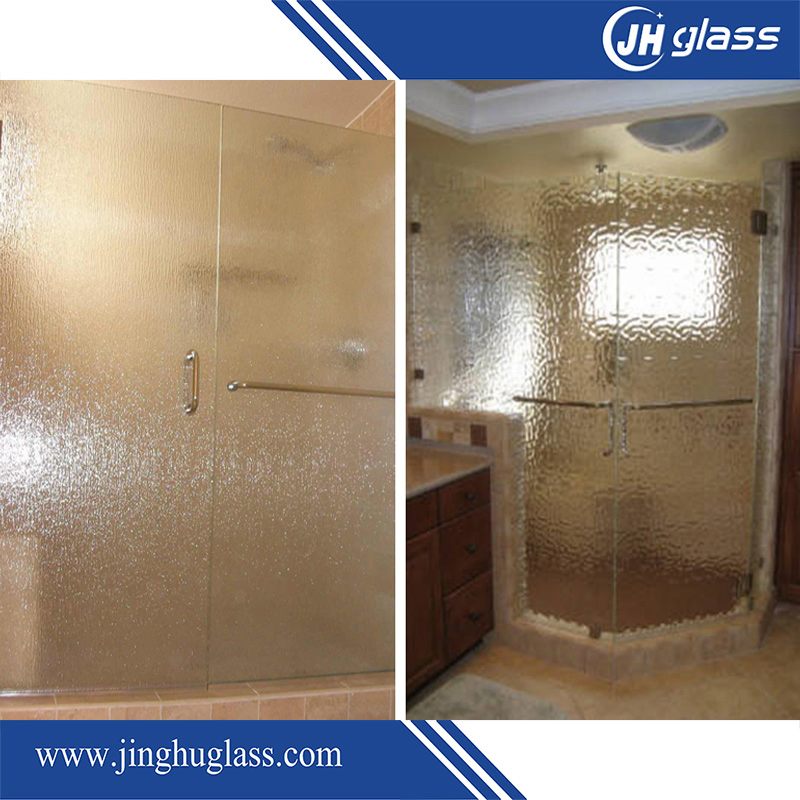 Jinghu 2mm 3mm 4mm 5mm 6mm Clear Pattern Glass Figure Rolled Glass