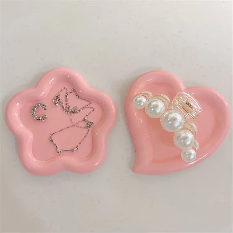 Unique Cloud Shape Resin Plate Ring Dish Holder Jewelry Dish Trinket Tray for Women Room Decor Mother's Day Gifts