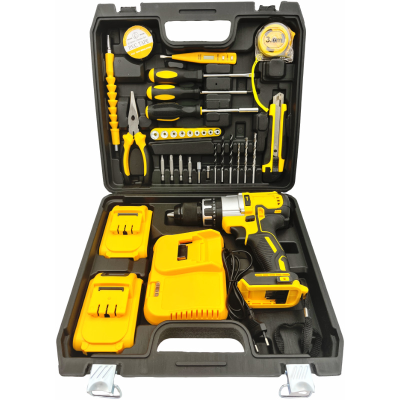 China Origin Customized Lithium Battery Drill Kit with Color Box