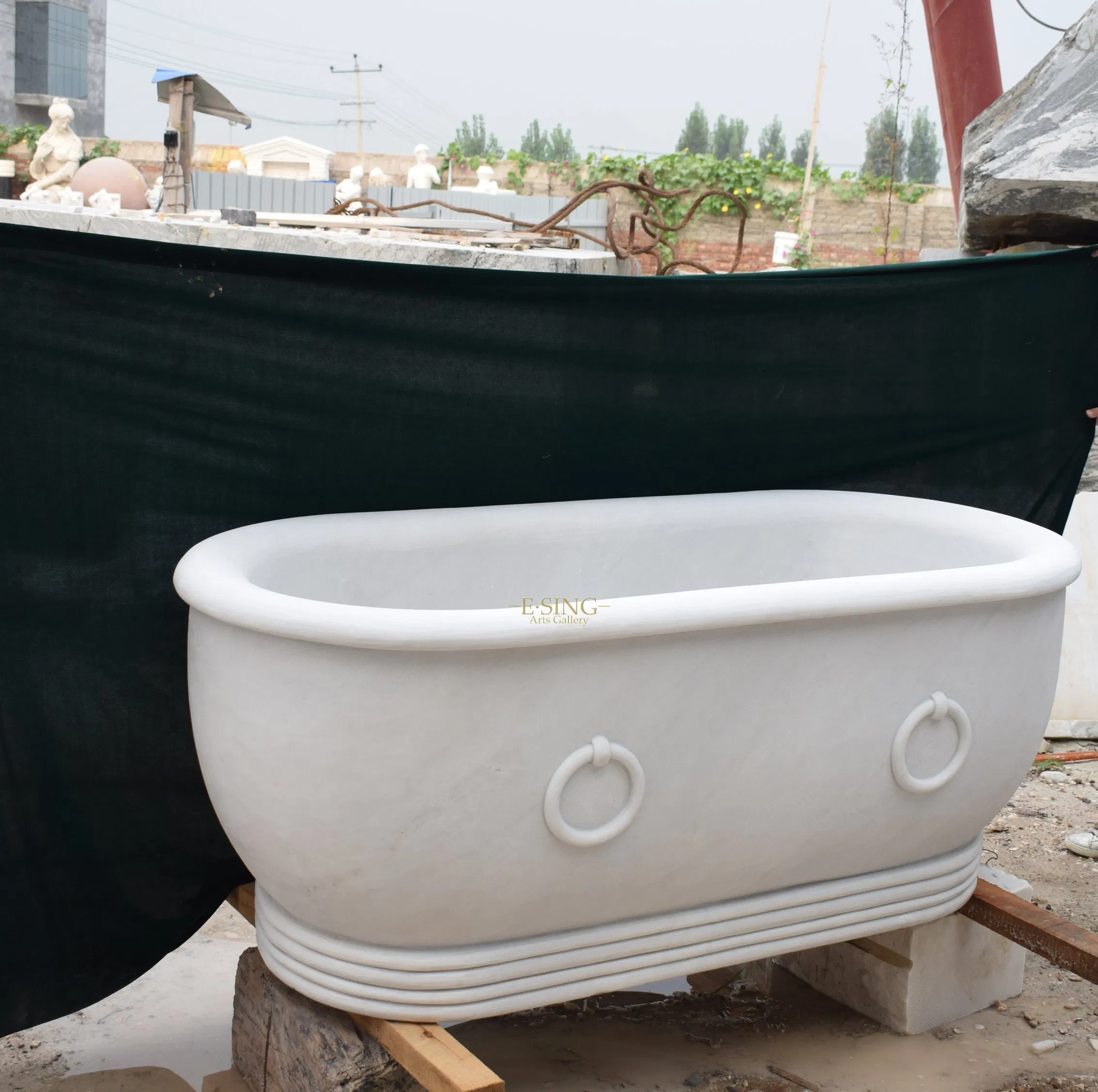 Массажная ванна из мрамора ESING EB46