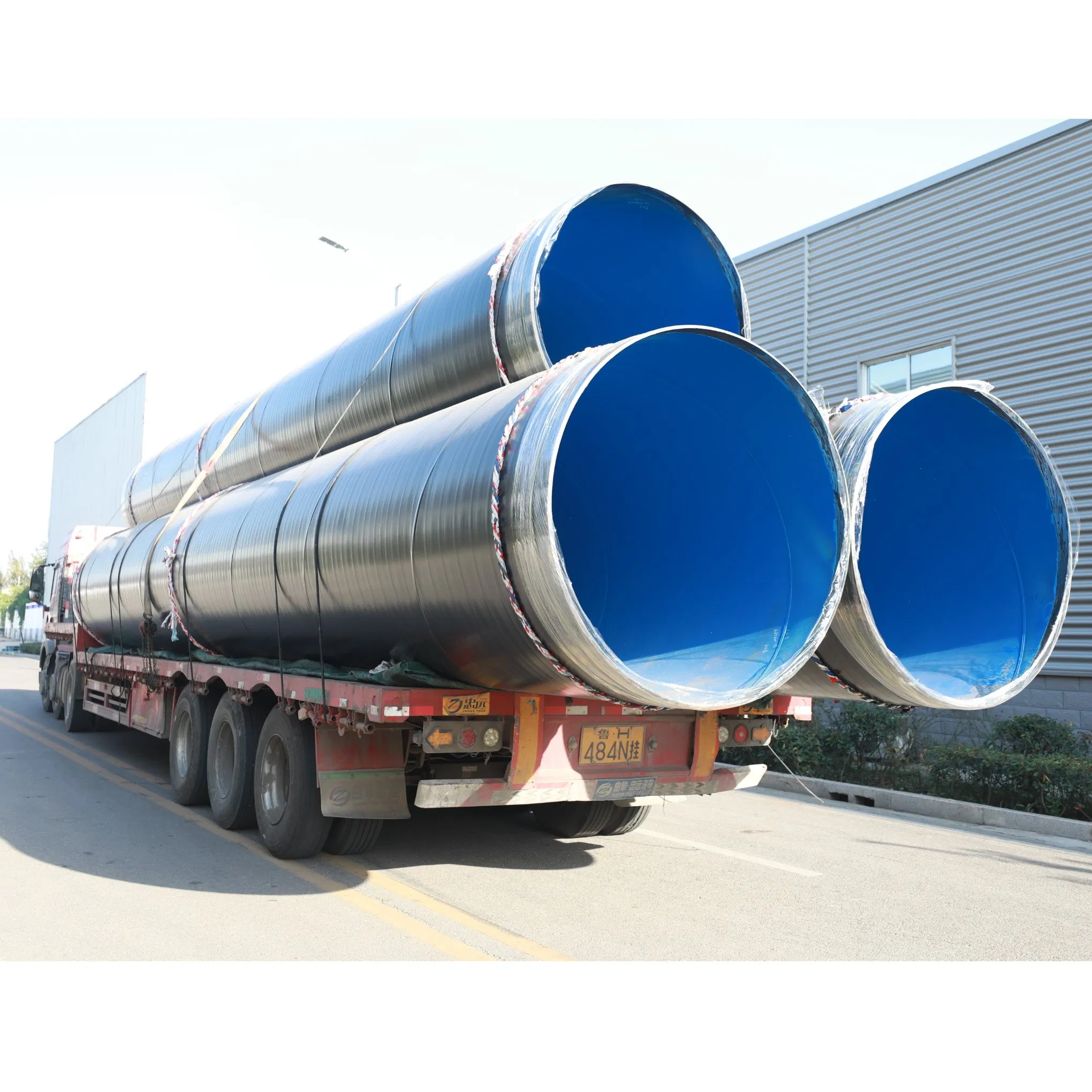 Стальная спиральношовная труба DN1200 с эпоксидным покрытием