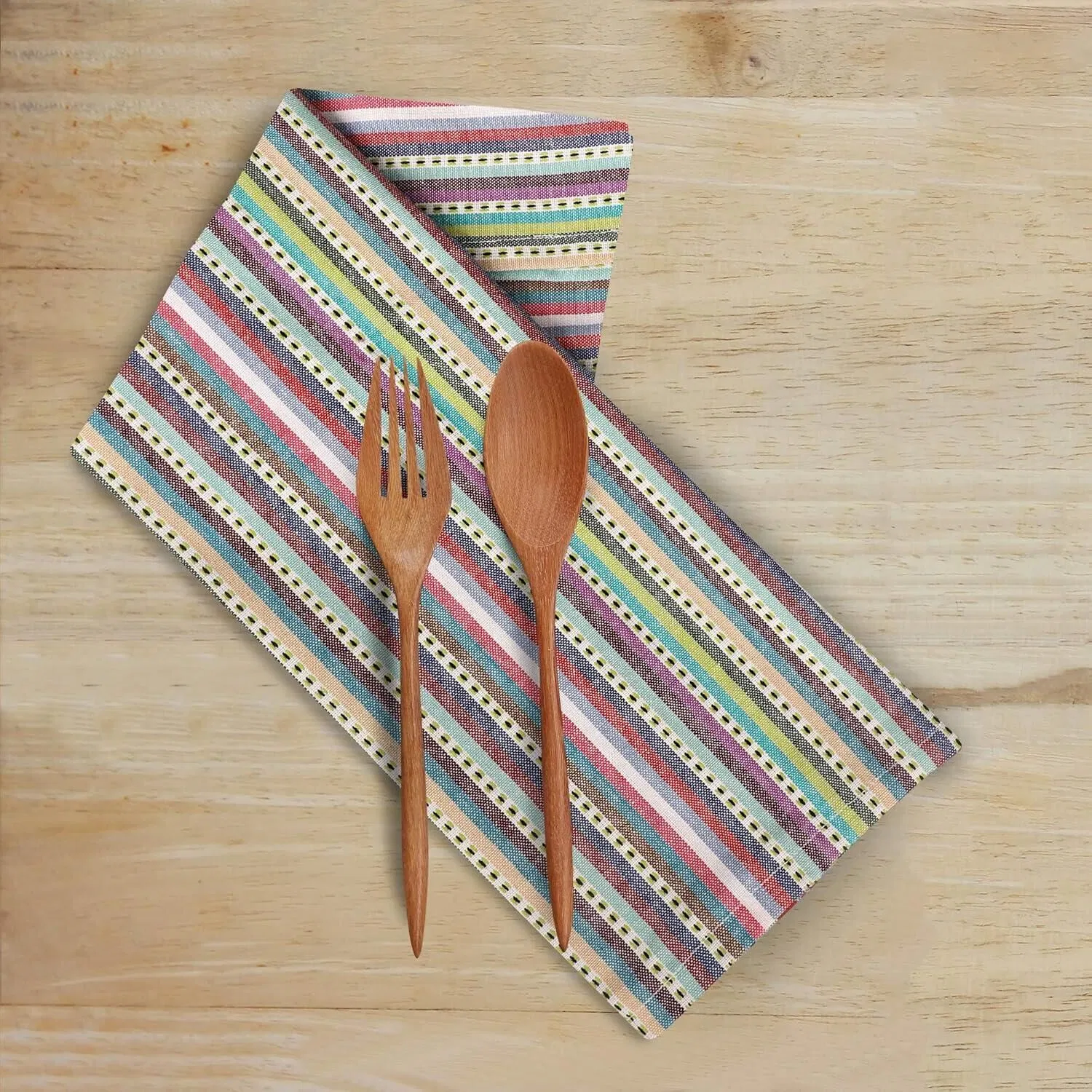Customizable Star-Weave Poly-Cotton Kitchen Towels for Home Decor