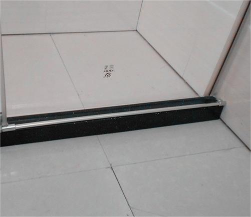 Popular Design 6mm Single Roller Sliding Bathroom Shower Door Frameless Tempered Glass Shower Room Cabin