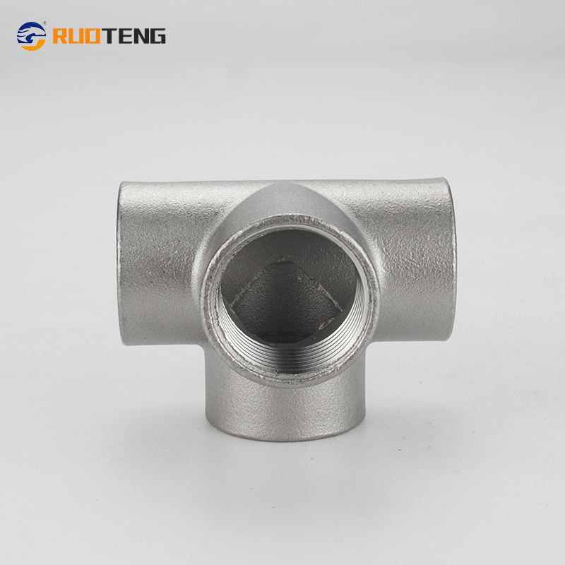 [Ruoteng] Stainless Steel 3D Equal Cross Stainless Steel Pipe Fitting Stainless Steel Threaded Cross