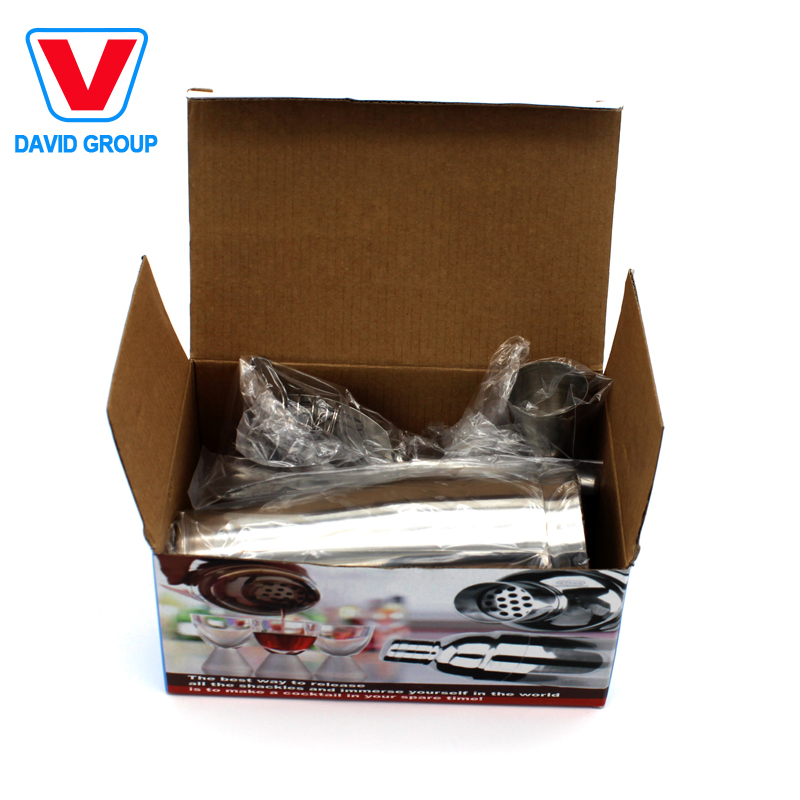 New Design 14oz 16oz Stainless Steel Double Wall Metal Bar Cocktail Shaker Set