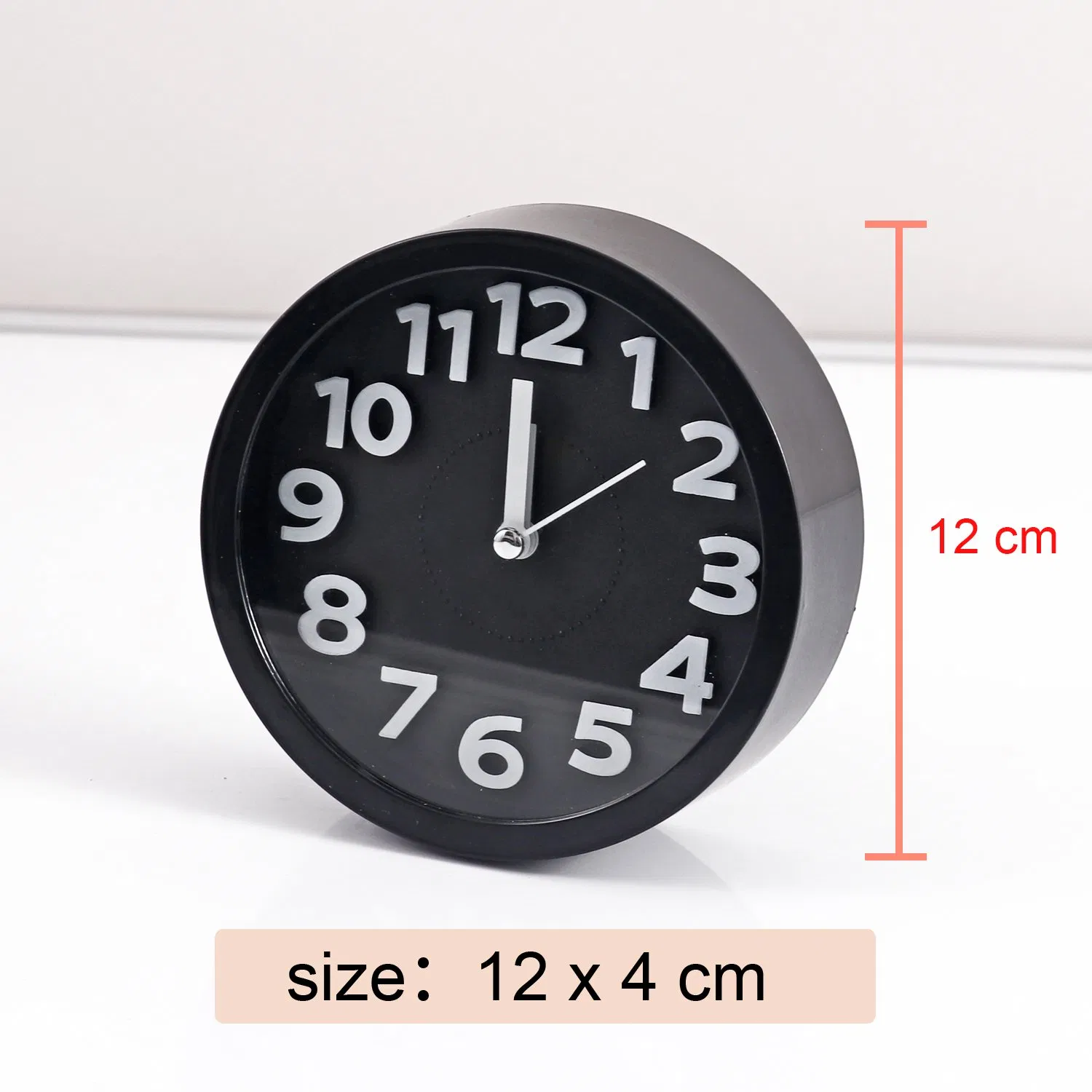 Foska Desk Table Plastic Assorted Color Circle Alarm Clock