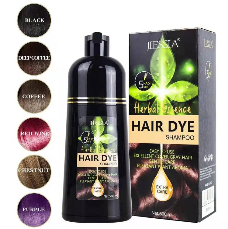 Online Wholesale in Stock Natural Magic in Thailand Ginger Fast Organic Japanese Hair Color Brown Black Hair Dye Shampoo Ginseng Fast Black Herbal Hair Dye Sham