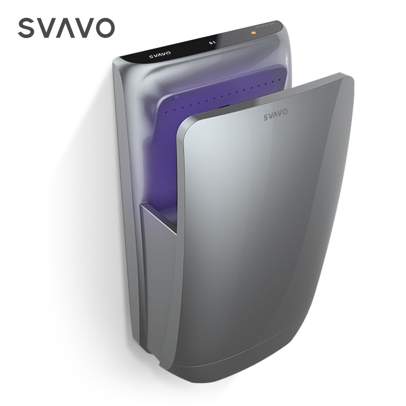 Svavo Bathroom Toilet Washroom Wall Mounted Electric High Speed Automatic Sensor Double Side Jet Hand Dryer