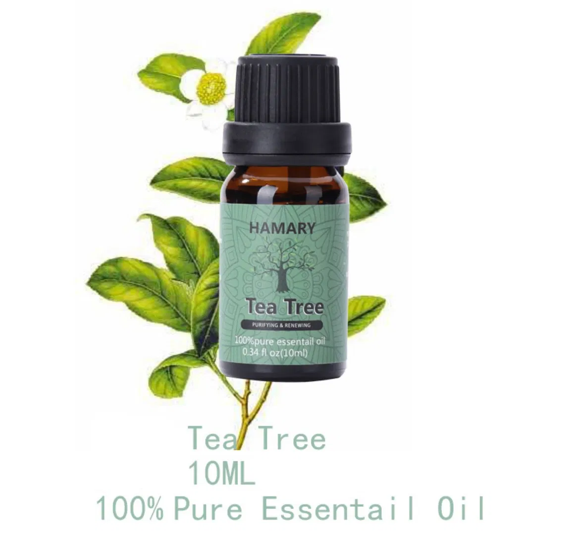 Pure Tea Tree Essential Oil Skin Whitening Massage Oil for Face