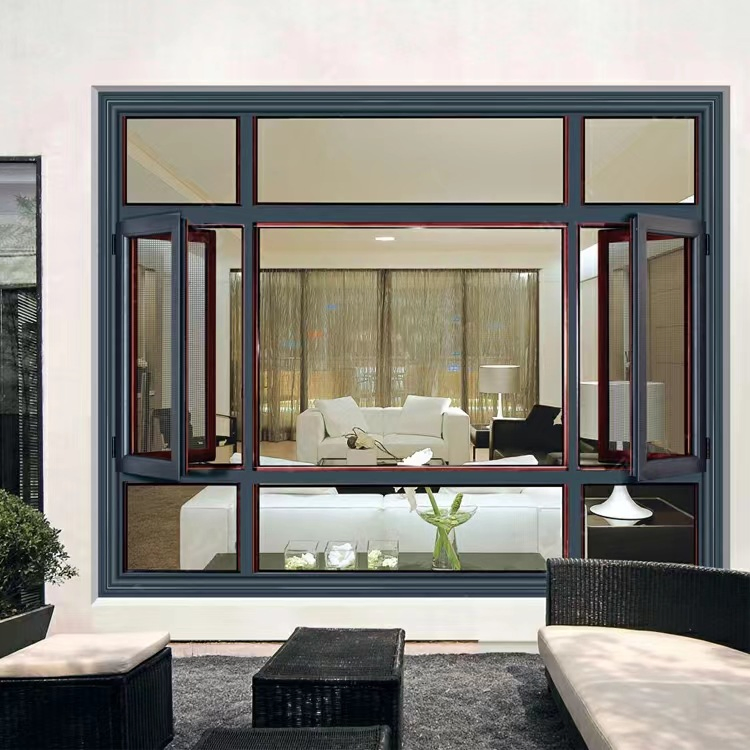 American Exterior Aluminium Profile PVC UPVC Invisible Screen Window Lock Profile Glass Door Hardware Window