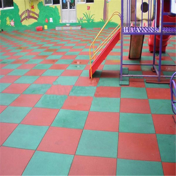 40mm Rubber Mat Tile Safety Playground Rubber Matting for Outdoors