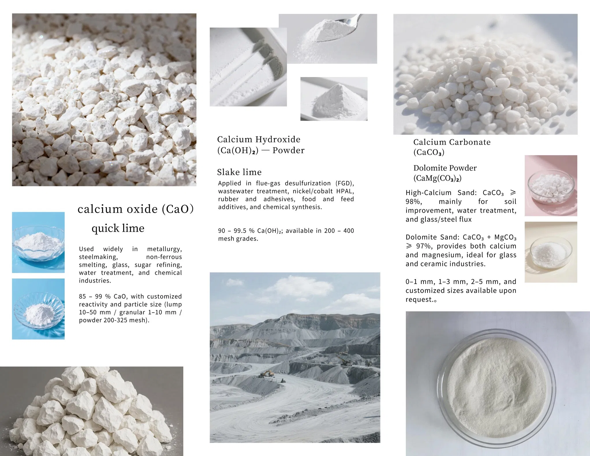 Low Price High Quality Calcium Carbonate Granules Factory Direct Supply