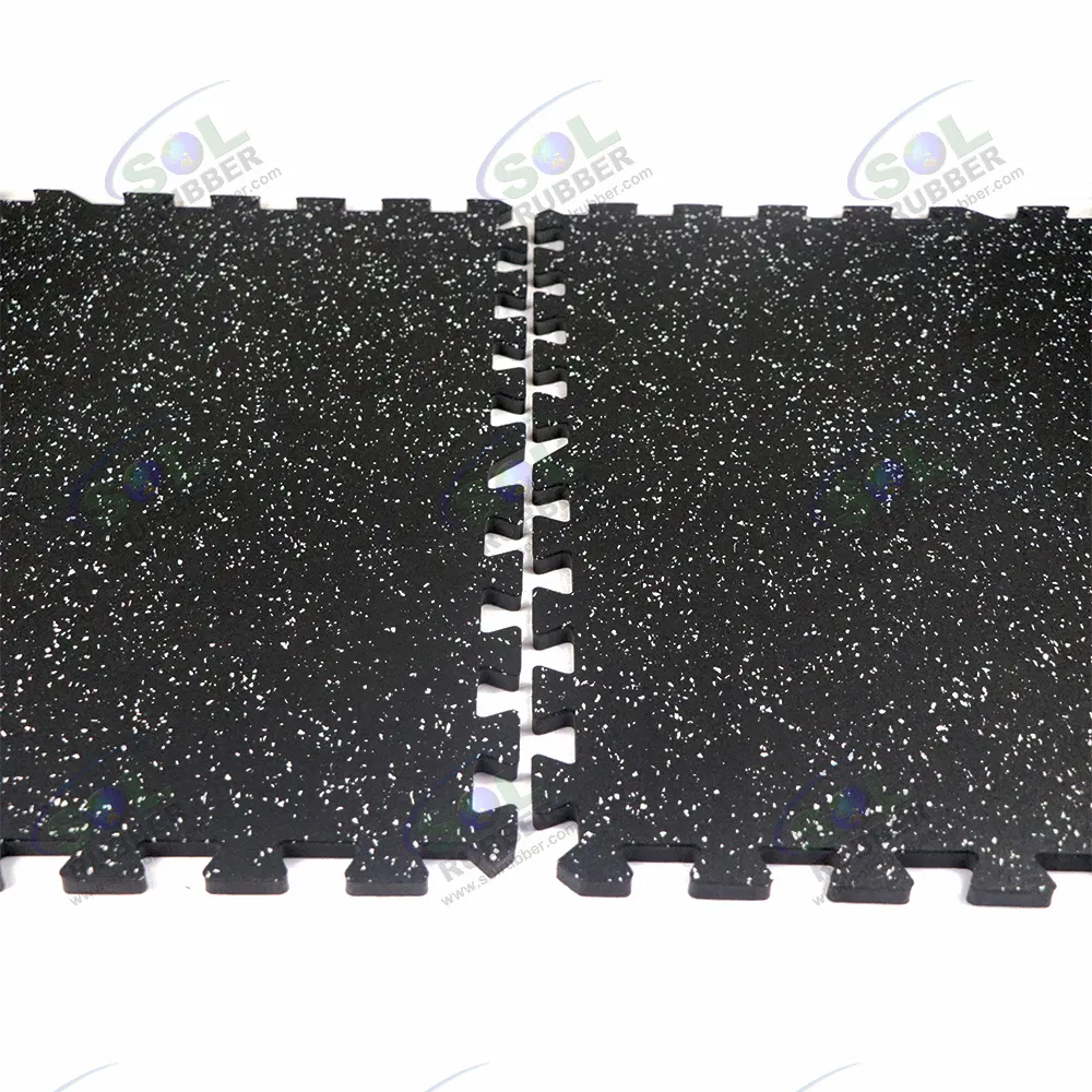 Sol Rubber EVA Foam Mats with Rubber Top Interlocking Floor Tiles Mat