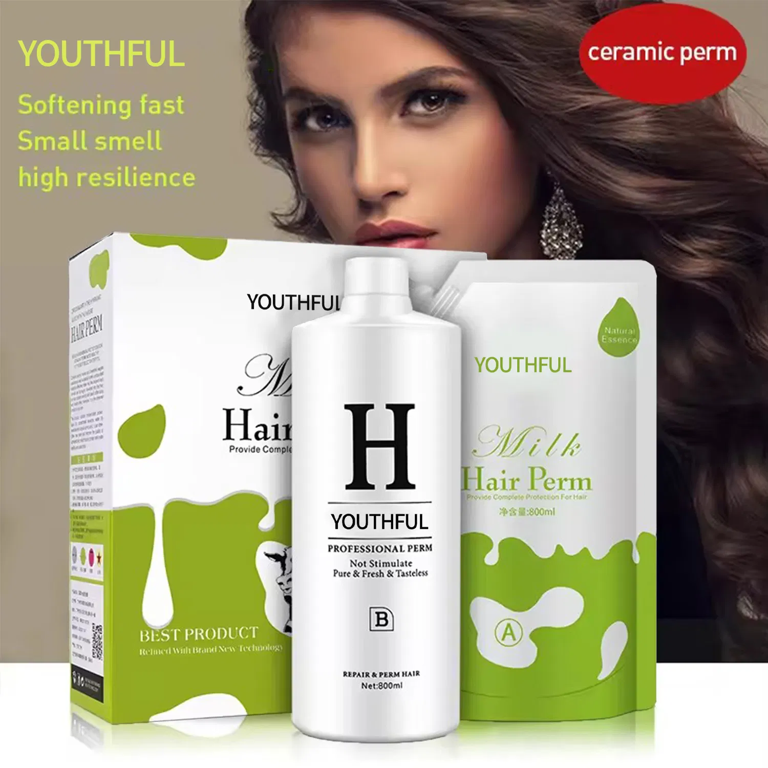 800ml*2 Non-Invasive Keratin Hair Straightening Cream