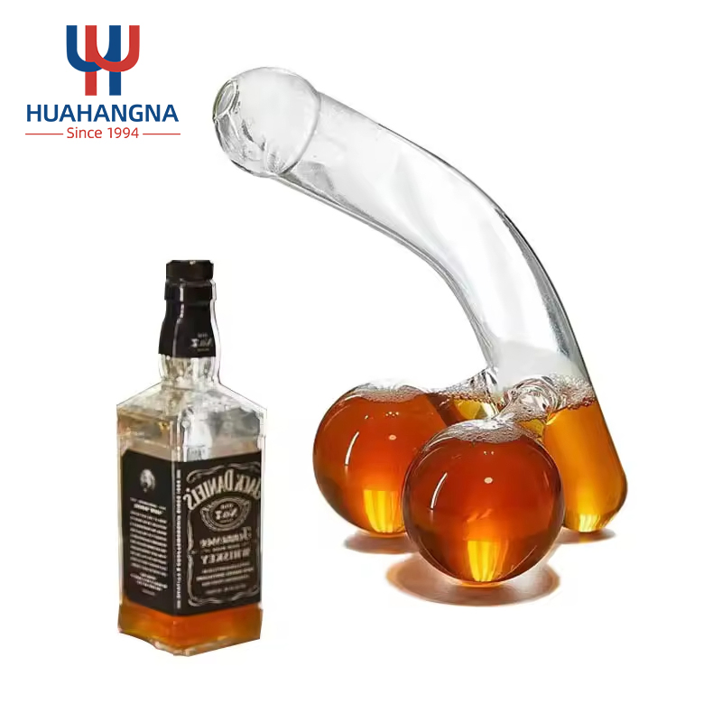 Unique Whisky Decanter Funny Liquor Creative Glass Container Tequila Brandy Rum Bourbon Wine Dispenser Bar Accessories