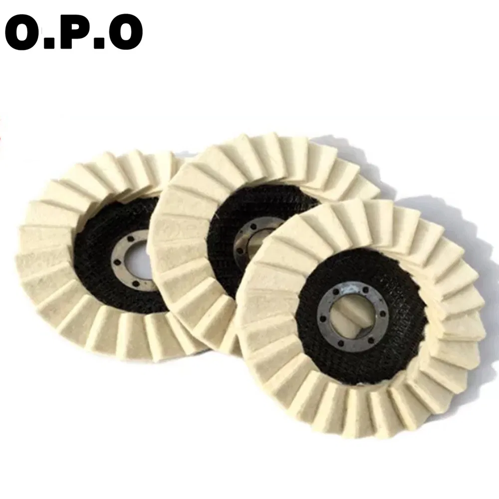 100% Wool Polishing Wheel Customized Angle Grinder Wool Disc OEM Supported Flap Wheels