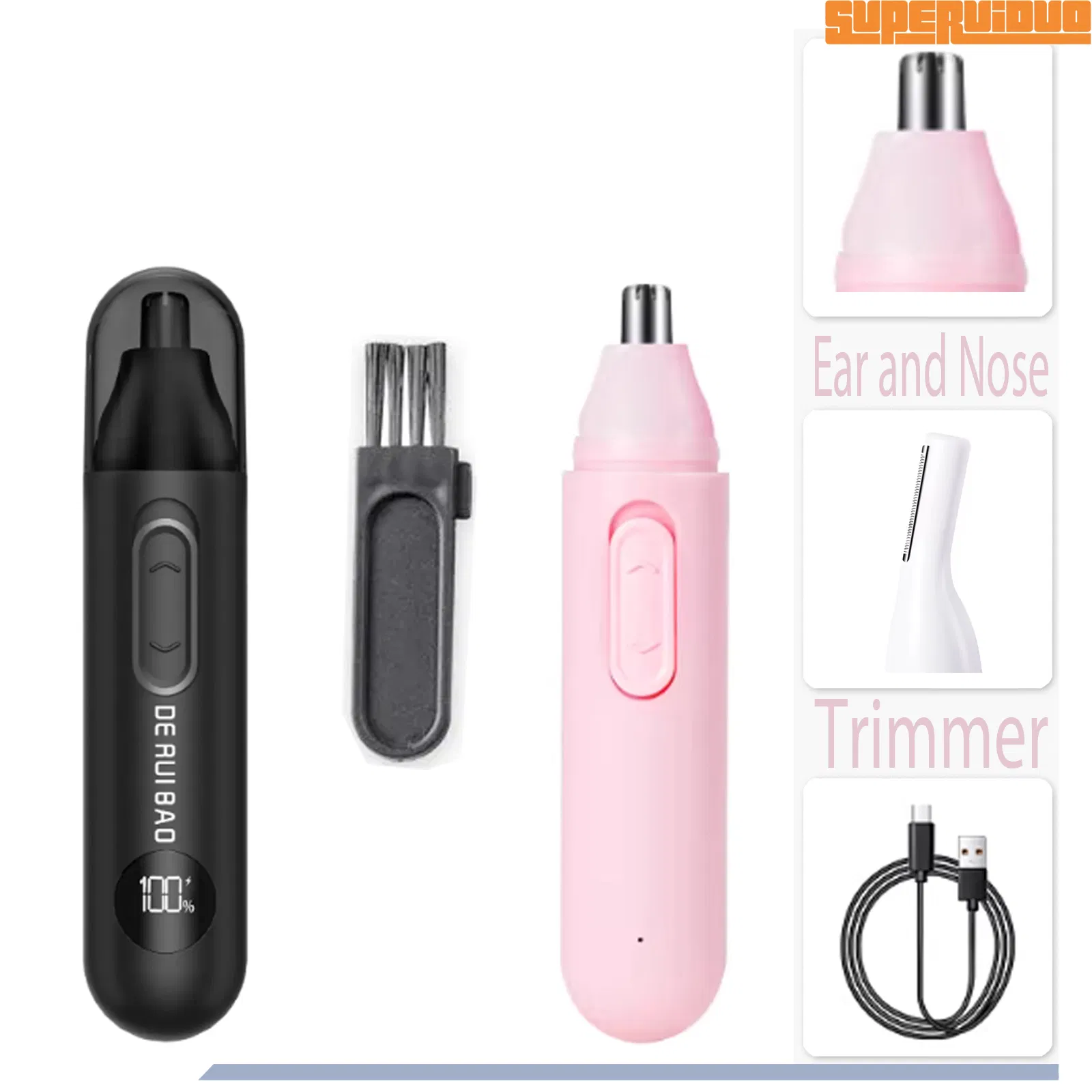 High Rpm High Efficiency Electric Nose Hair Trimmer