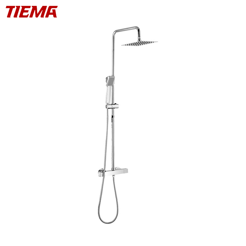 Смеситель для ванны Tiema с термостатом и водопадом
