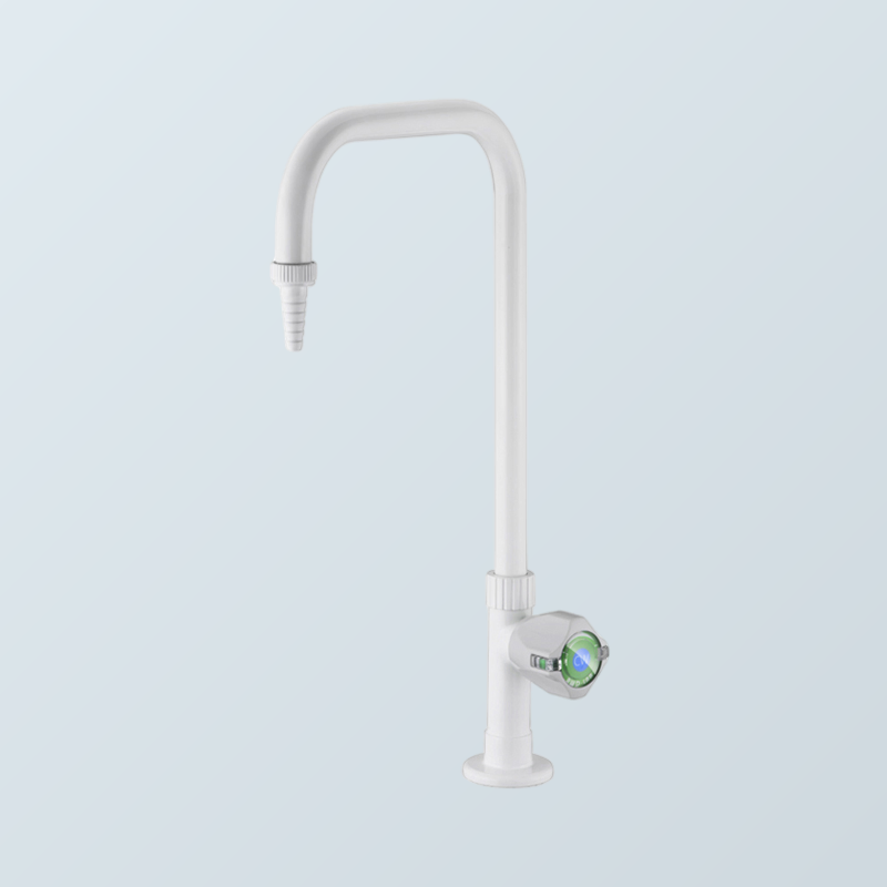 Лабораторный кран с гибким изливом