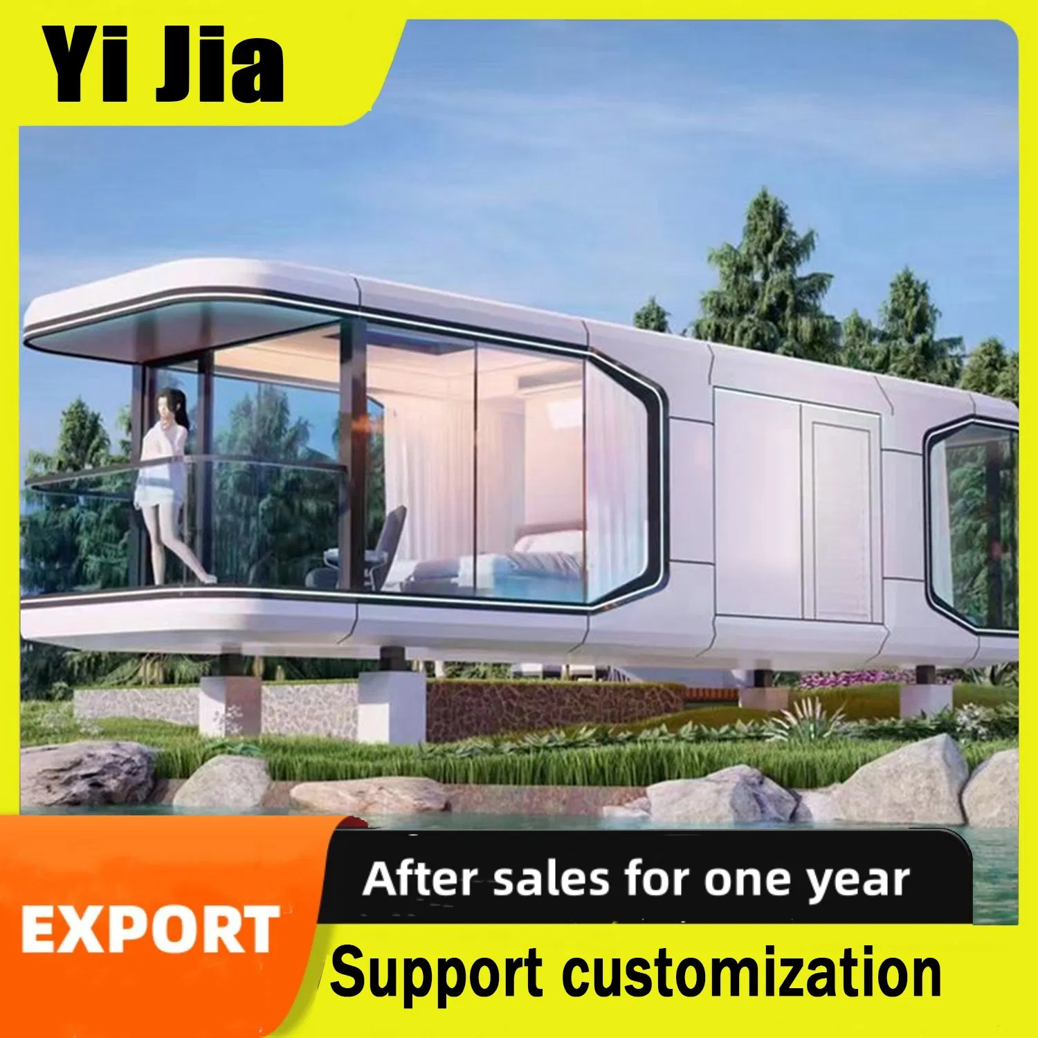 Made in China Prefabricated Capsule Room Luxury Temporary Housing for Tourist Hotels, Hotels, Natural Scenic Spots