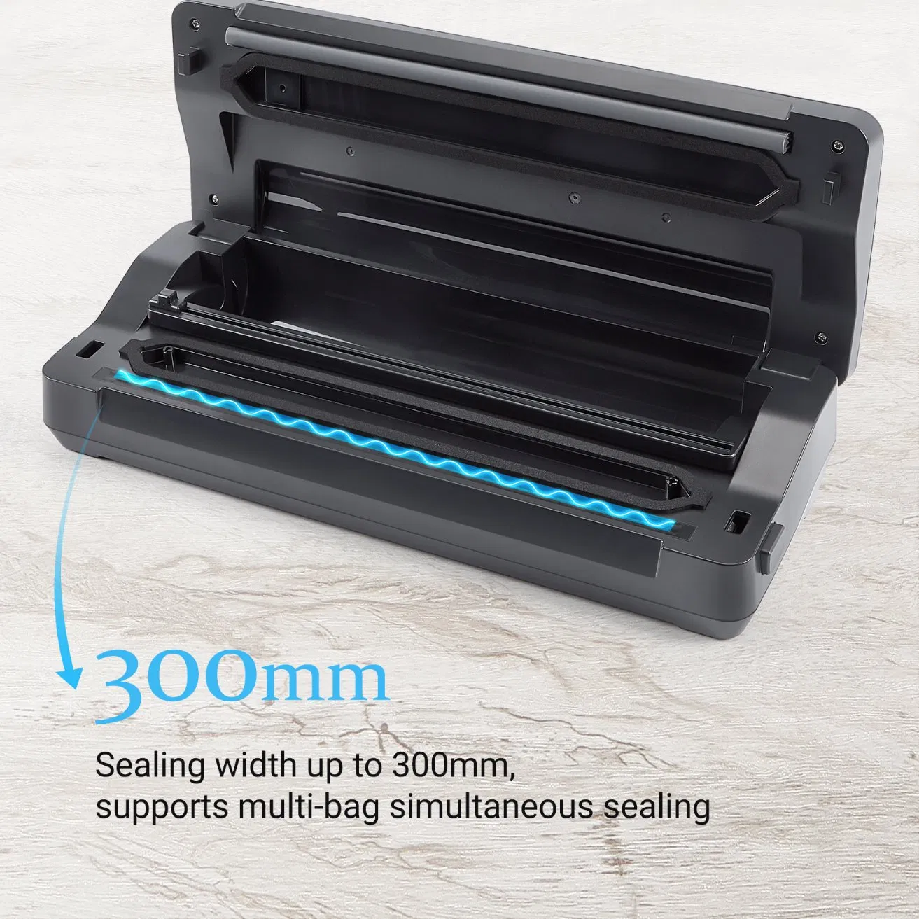 Inkbird High-Efficiency Ink-Vs02 Food Vacuum Sealer Machine 10-in-1 with Bag Storage