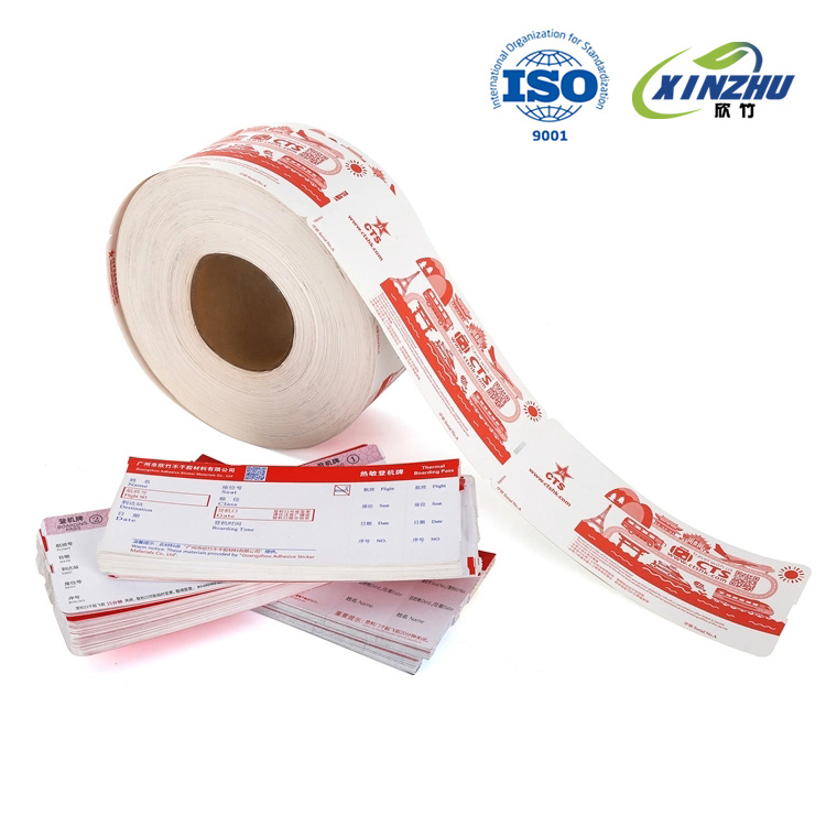 Factory Direct 95-350GSM Thermal Paper for Airport Boarding Pass Attraction Subway Tickets