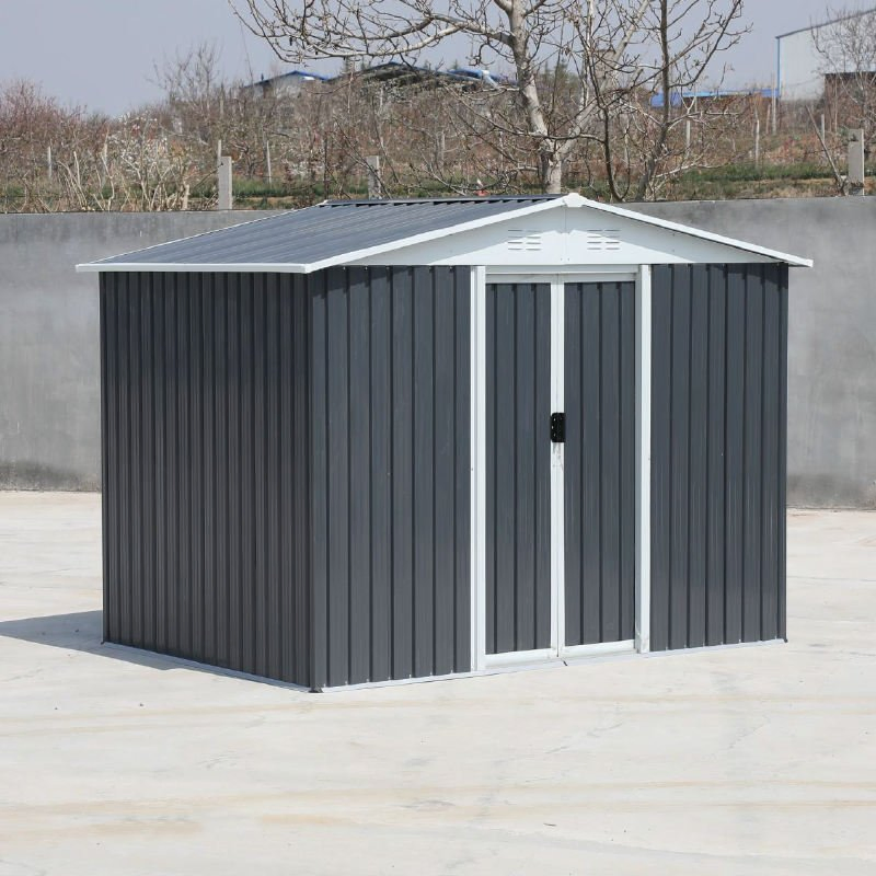 8*6FT Multifunctional Tool House for DIY Project Tool Storage and Outdoor Shelter Storage Shed Garden Home Shed Casetta Giardino