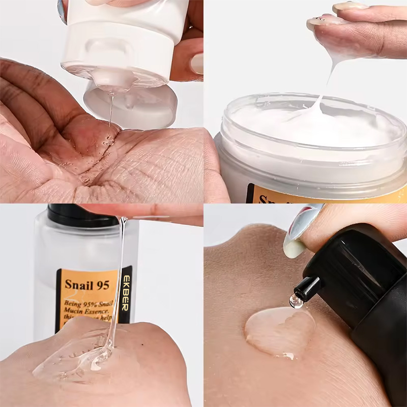 Snail Mucin Collagen Anti-Aging Face Cleanser Serum Cream Snail Skin Care Set