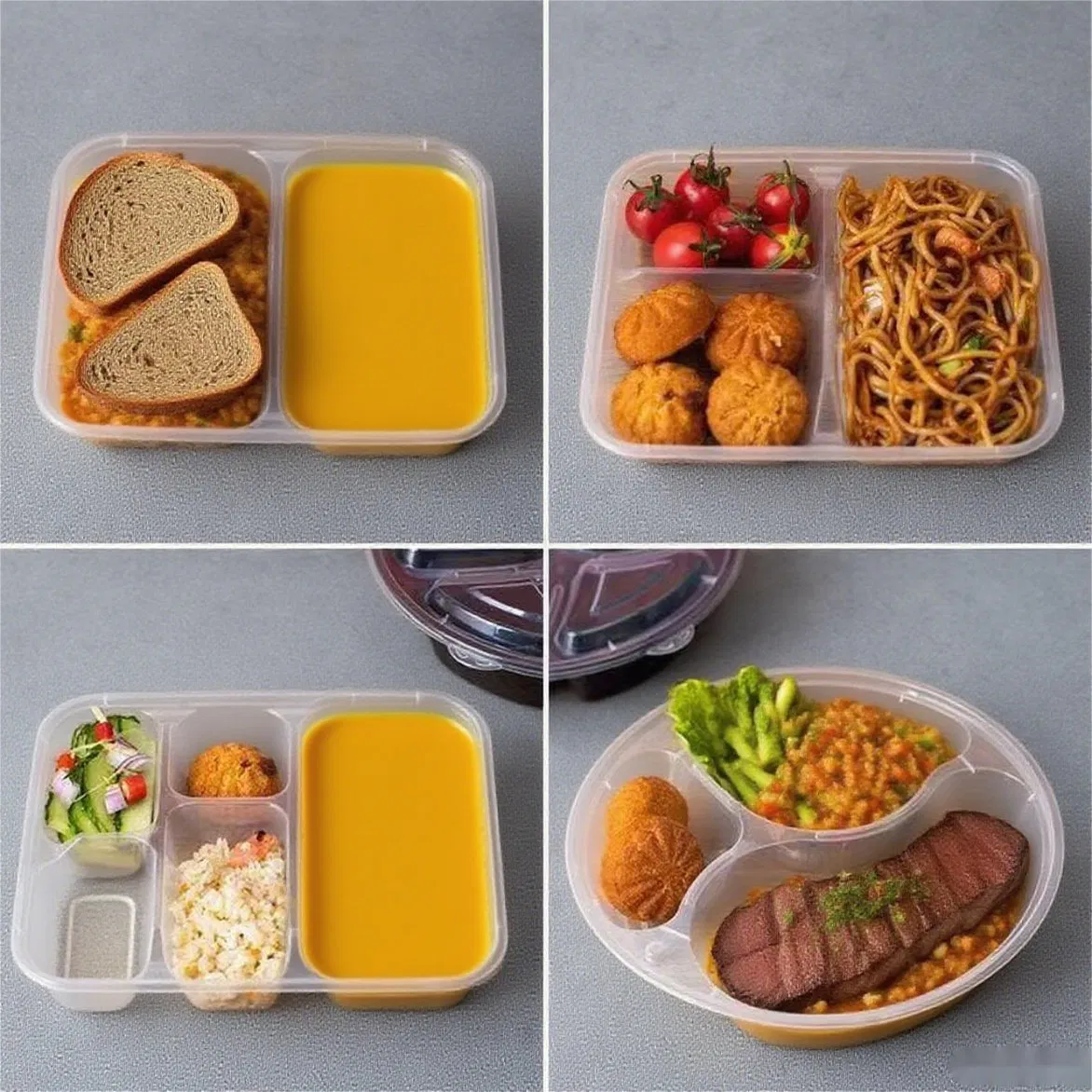 Пищевой пластиковый контейнер одноразовый (влагостойкий)