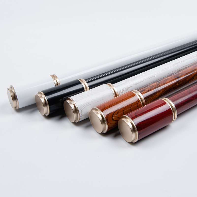 Modern Nordic Rome Telescopic Curtain Rod Wood Grain Double Pole Thick Aluminum Alloy Mute Punch Curtain Rod