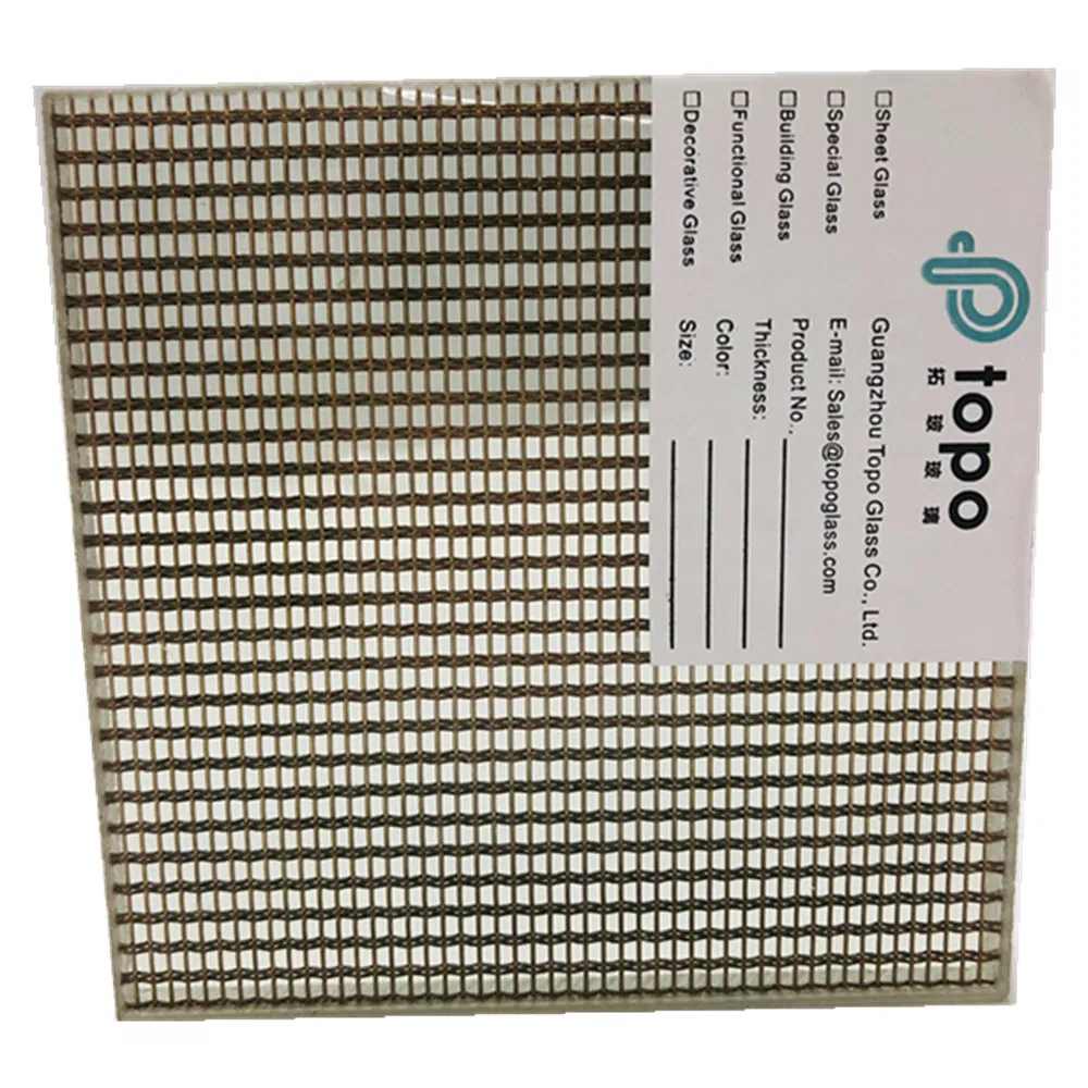 Customized Top Quality Laminated Metal Wire Glass (PLW-TP)