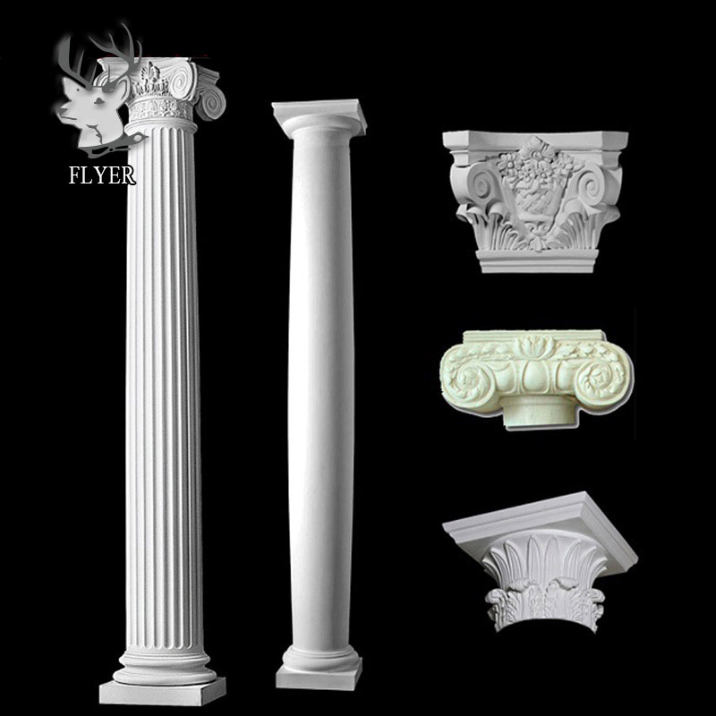 Large Famous Attractions Decoration Building Hand Carved Natural Stone Marble Roman Pillars Column