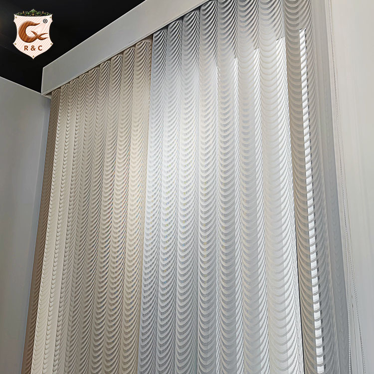Factory Directly Indoor Window Blackout Hanas Blinds Vertical Sheer Curtain