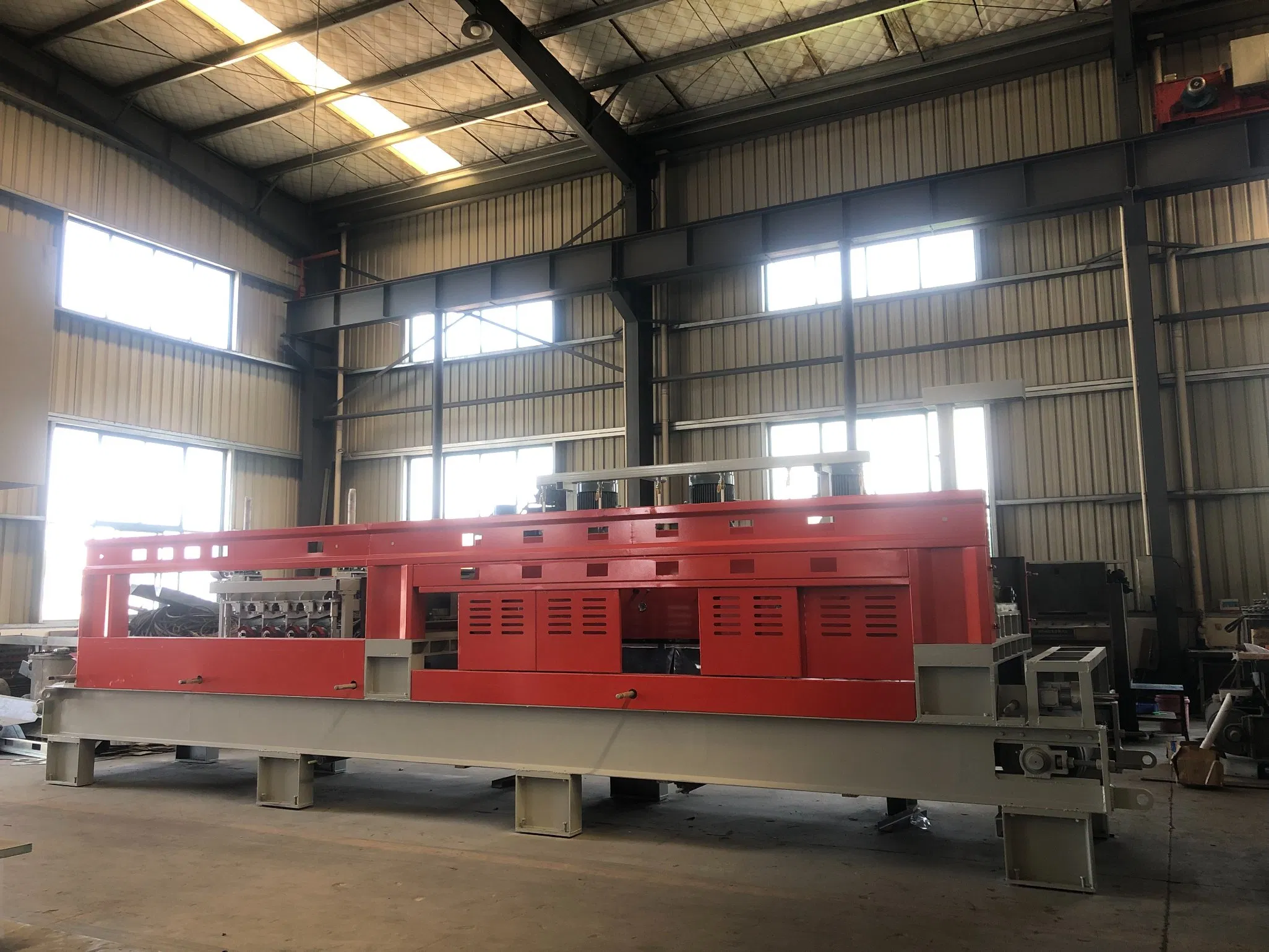 Non-Stop Operation High-Efficiency 21-Heads Curbstone Kerbstone Continuous Linear Polishing Machine