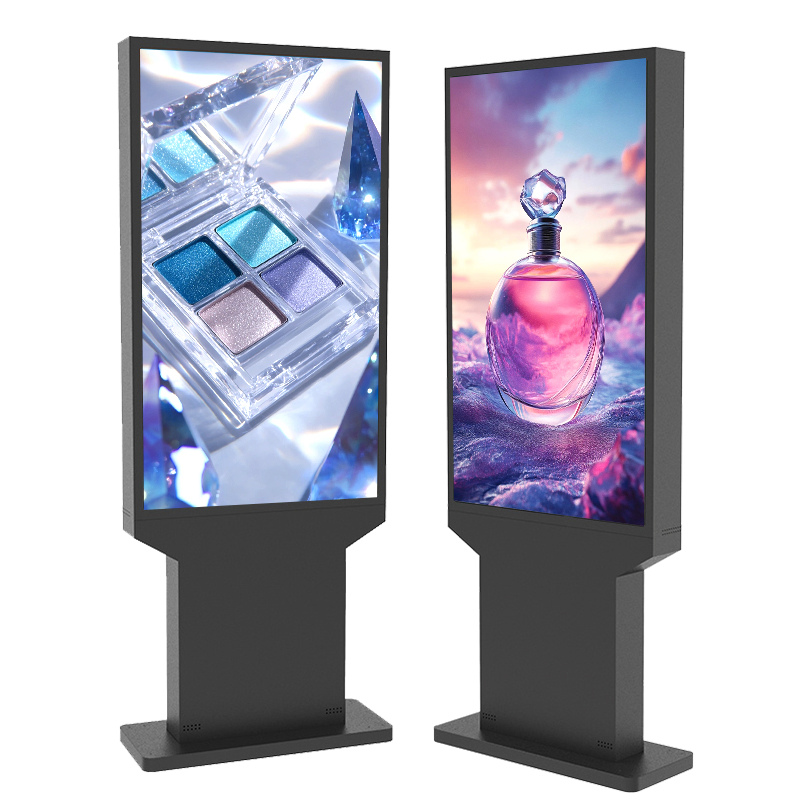 65-Inch IP66-Rated Vertical Floor-Standing Outdoor Waterproof and Dustproof Digital Signage Advertising Machine