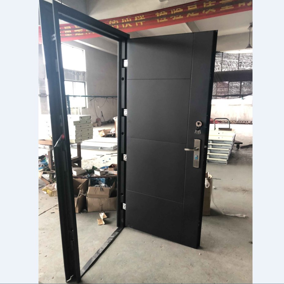 Exterior Steel Security Door Entrance Door Personal Custom Houseuse Door with Smart Lock